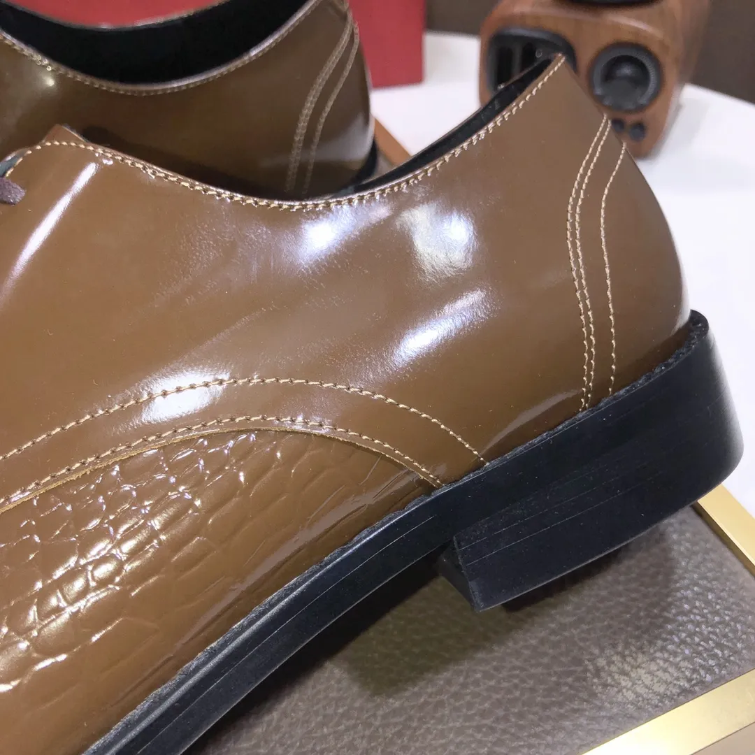 Men's shoes 💰480💰[Ferragamo/Ferragamo] The latest model in the counter, original imported cowhide fabric + sheepskin lining + original luxury metal buckle + original combination outsole, no pressure in comparison 38--44 (custom-made for 45, non-refundable)